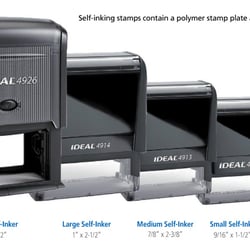 Custom self inking stamps