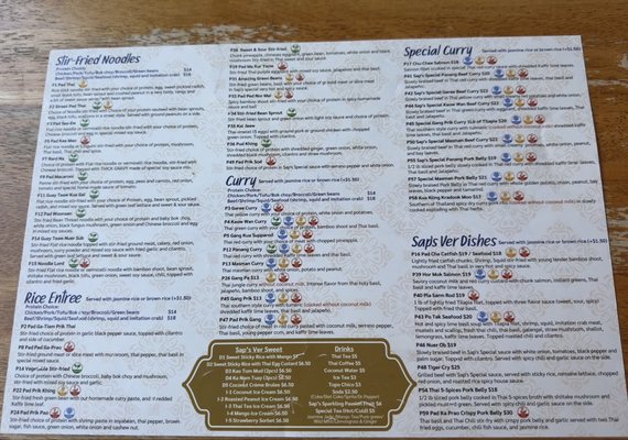 Menu photo 2 Sap's Ver Fine Thai Cuisine Austin, TX