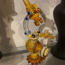 US Tobacco - Glass vase