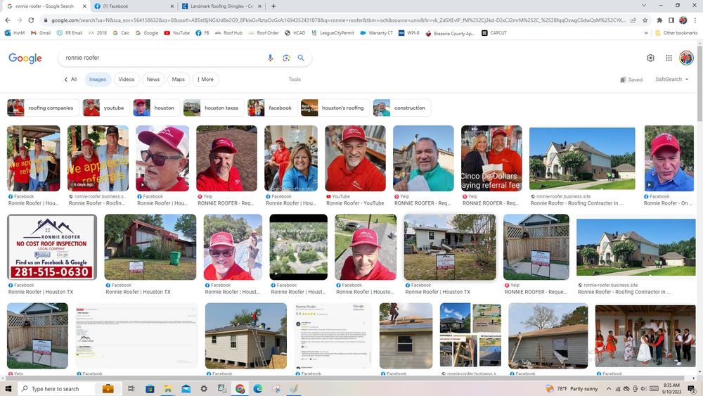 Slide of Ronnie Roofer