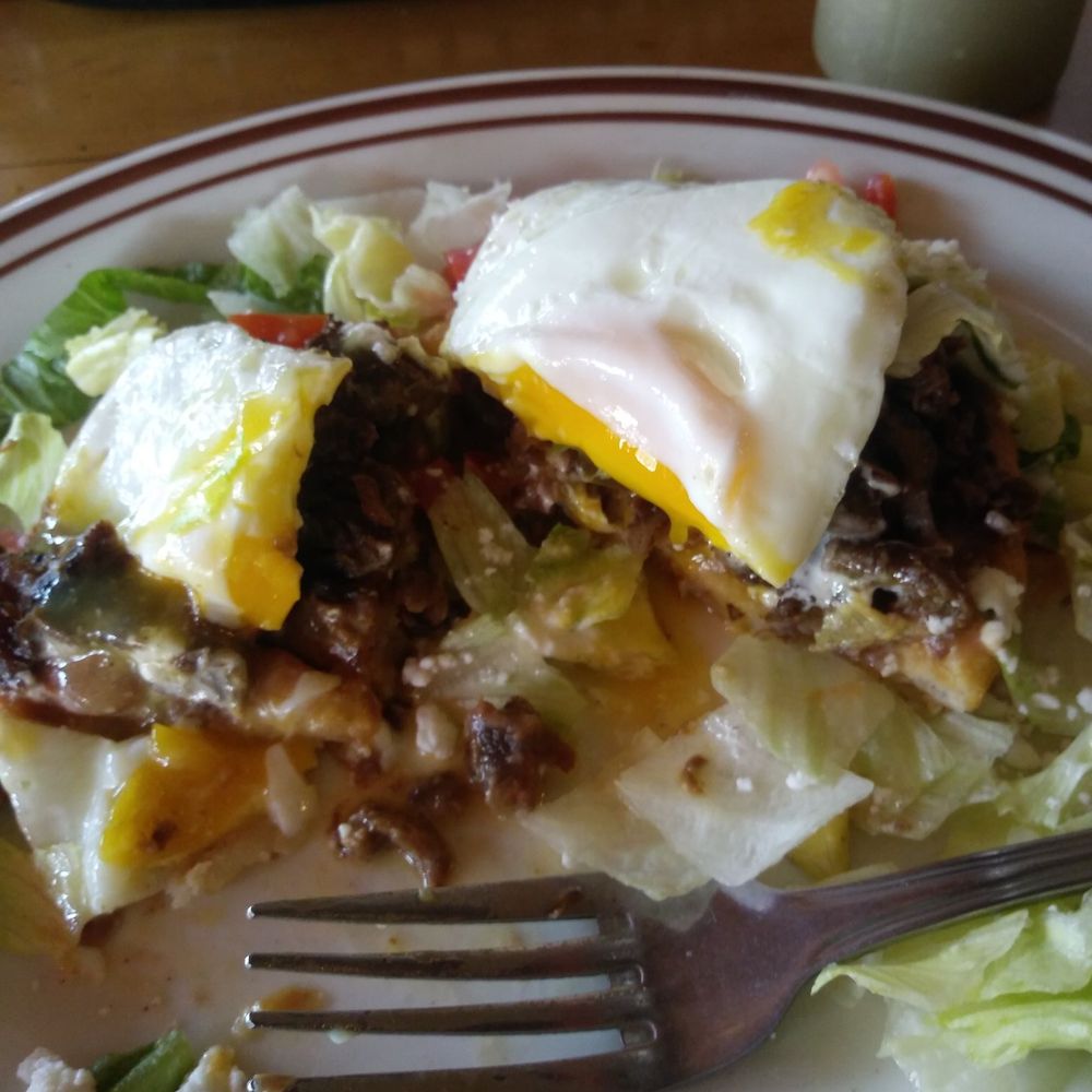 Casa Perez - Carne asada sope w egg for breakfast. Sooo good! - Mexican Near Me - Long Beach, California Casa Perez - Carne asada sope w egg for breakfast. Sooo good! - Mexican Near Me - Long Beach, California