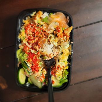 Pokitomik - a bowl of food on a table - Poke Near Me - Riverside, California Pokitomik - a bowl of food on a table - Poke Near Me - Riverside, California