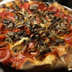 Southport Kitchen + Bar - Spicy fun guy pizza. Under 20$. A+. Yum.