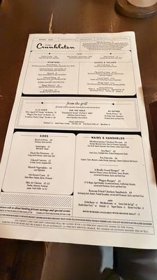 Menu photo 1 The Crunkleton Charlotte, NC