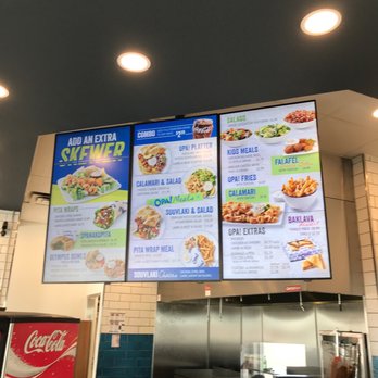 Opa! of Greece - the menus of a fast food restaurant - Mediterranean Near Me - Lethbridge, Alberta Opa! of Greece - the menus of a fast food restaurant - Mediterranean Near Me - Lethbridge, Alberta