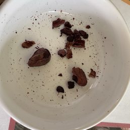 Chocolate "nibs."