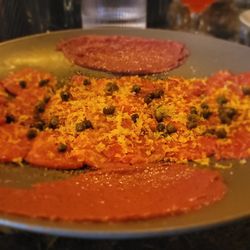 Elk St Tavern - Carpaccio. Loved the fried Capers. Thicker cut than I am accustomed to.