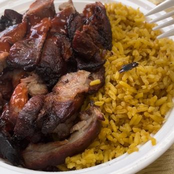 China Garden - a plate of food with rice and meat - Chinese Near Me - White Plains, New York