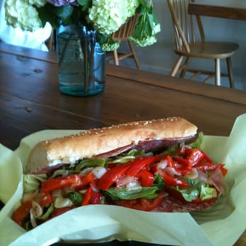 Humble Bee - Italian cold cut sandwich - Genoa salami, proscuitto, and mortadella with delicious marinated peppers and shredded lettuce - Breakfast & Brunch Near Me - Northridge, California Humble Bee - Italian cold cut sandwich - Genoa salami, proscuitto, and mortadella with delicious marinated peppers and shredded lettuce - Breakfast & Brunch Near Me - Northridge, California