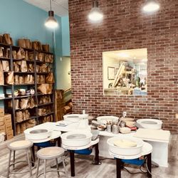 Fire Me Up Studio - Pottery wheel area
