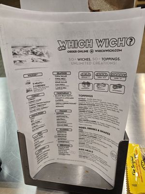 Menu photo 5 Which Wich Arlington Heights, IL