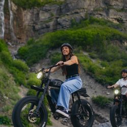 Ride a ebike along the Provo River to Bridal Veil Falls.