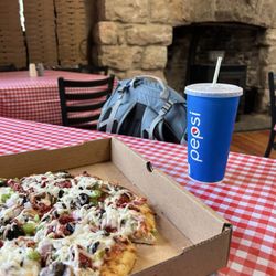 Valhalla Pizzeria & Coffee Shop - Forager pizza and diet Dr Pepper