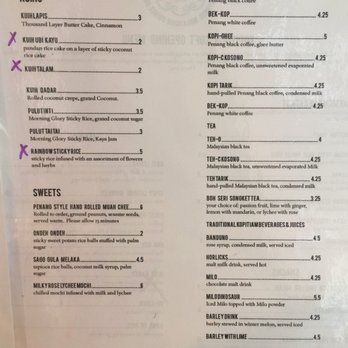 Kopitiam - Sweets and drinks menu (soft opening). - Malaysian Near Me - New York, New York Kopitiam - Sweets and drinks menu (soft opening). - Malaysian Near Me - New York, New York