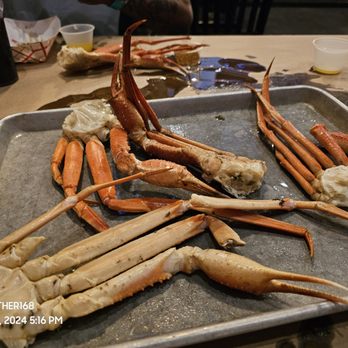 Crazy Crab - 5 clusters of crab legs brought out for 2 grown men - Cajun/Creole Near Me - Fairfax, Virginia Crazy Crab - 5 clusters of crab legs brought out for 2 grown men - Cajun/Creole Near Me - Fairfax, Virginia