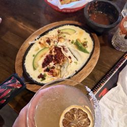 Macarena's Delicious Mexican Dishes & Bar - Queso Flameado and Mexican Martini