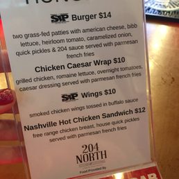 Food menu Food menu