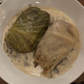 Staropolska Restaurant - Stuffed Cabbage With Rice And Meat in Mushroom sauce - Polish Near Me - Chicago, Illinois