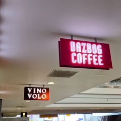Dazbog Coffee - Located in C terminal past the C40s gates next to Vino Volo
