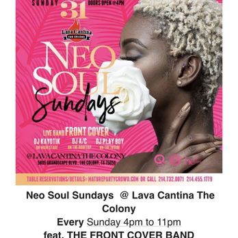 Lava Cantina - Neo soul Sunday's (7/31/22) - Bars Near Me - The Colony, Texas Lava Cantina - Neo soul Sunday's (7/31/22) - Bars Near Me - The Colony, Texas