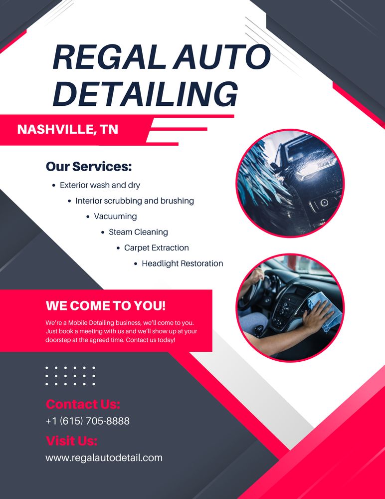REGAL AUTO DETAILING Antioch, Tennessee Auto Detailing Phone