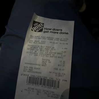 The Home Depot - receipt - Nurseries & Gardening Near Me - Monterey Park, California The Home Depot - receipt - Nurseries & Gardening Near Me - Monterey Park, California