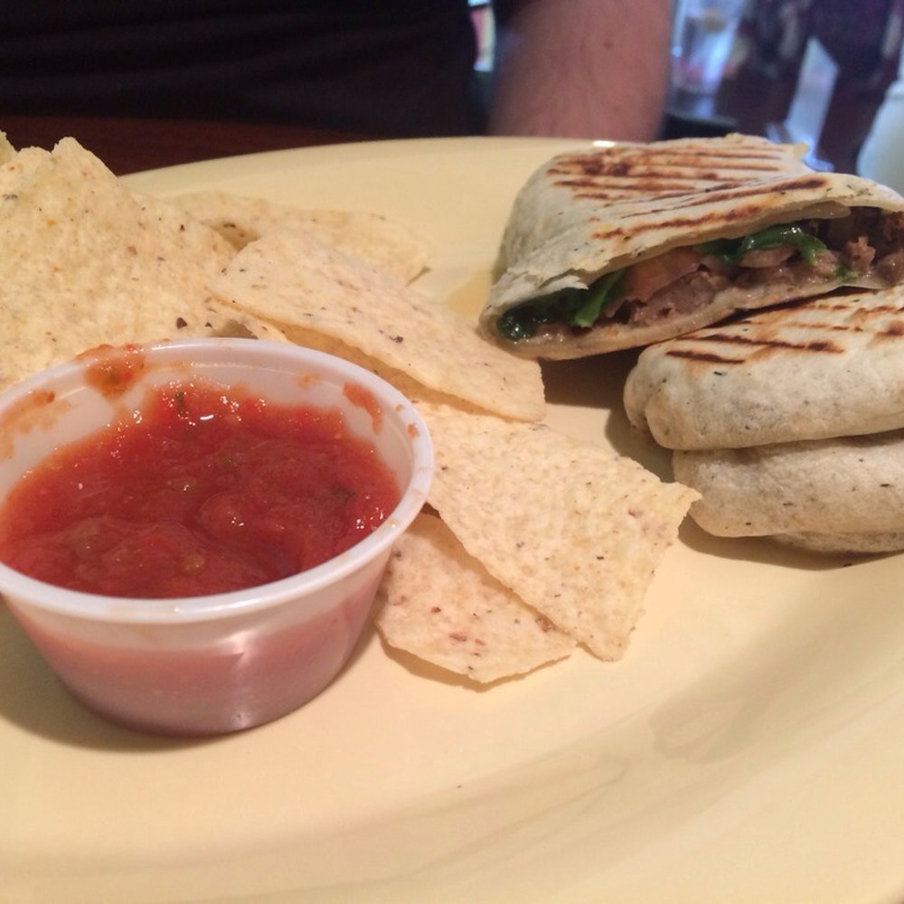 Becca's Cafe, Bistro & Catering - Peppercorn steak hot panini with chips and salsa! - Sandwiches Near Me - Wausau, Wisconsin Becca's Cafe, Bistro & Catering - Peppercorn steak hot panini with chips and salsa! - Sandwiches Near Me - Wausau, Wisconsin