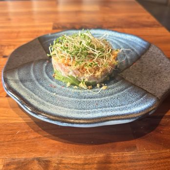 Enraku - Yuzu Salmon Tartare - Sushi Bars Near Me - Fullerton, California Enraku - Yuzu Salmon Tartare - Sushi Bars Near Me - Fullerton, California