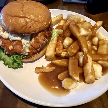 Five Nine Grill and Tavern - Red, Hot & Blue Sandwich w/ Poutine Fries - American Near Me - Osprey, Florida Five Nine Grill and Tavern - Red, Hot & Blue Sandwich w/ Poutine Fries - American Near Me - Osprey, Florida
