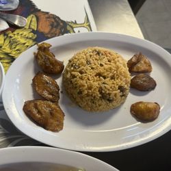 El Rincón Boricua - Arroz con gandules and plantains