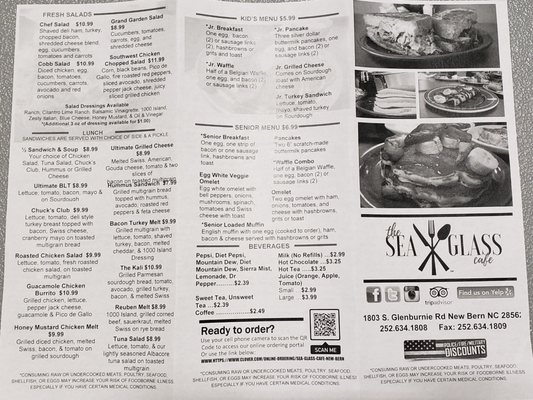 Menu photo 6 Sea Glass Cafe New Bern, NC