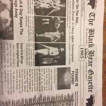 Black Bear Diner Salinas - Front of the menu lol fooled me with the newspaper look. Almost tossed it! - Diners Near Me - Salinas, California