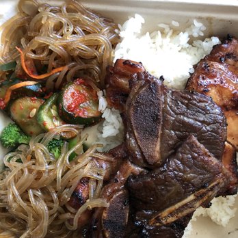 Me's BBQ - #35 BBQ kalbi and BBQ chicken - Korean Near Me - Honolulu, Hawaii