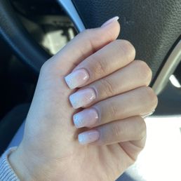 Pink & white ombré