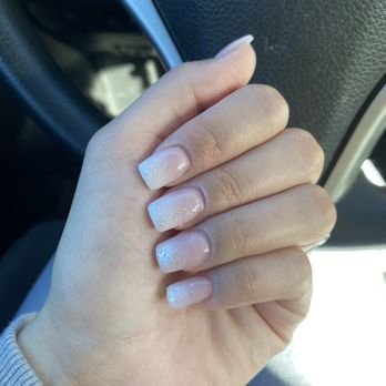 Queen Nails & Spa - Pink & white ombré - Nail Salons Near Me - Cary, North Carolina