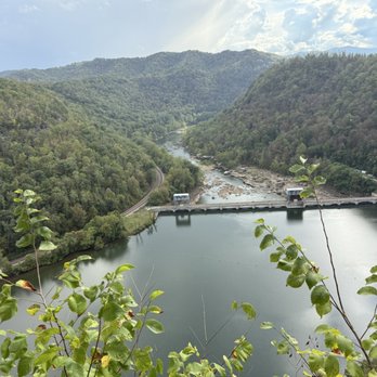 Hawk’s Nest State Park Lodge - View from the overlook - Hotels Near Me - Ansted, West Virginia
