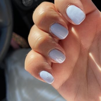 Eve Nails - you can see the dust and terrible polish application - Nail Salons Near Me - Buffalo Grove, Illinois