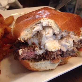 Fred and Ethel's Lantern Light - Blue crab burger - skip it - too salty Dated: March 2016 - American Near Me - Galloway, New Jersey