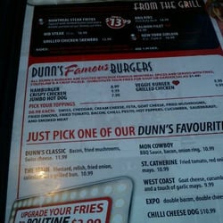 Dunn's Famous Deli - Menu