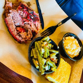 Mission Bbq - Brisket, green beans, cheesy potatoes, corn bread - Barbeque Near Me - Towson, Maryland Mission Bbq - Brisket, green beans, cheesy potatoes, corn bread - Barbeque Near Me - Towson, Maryland