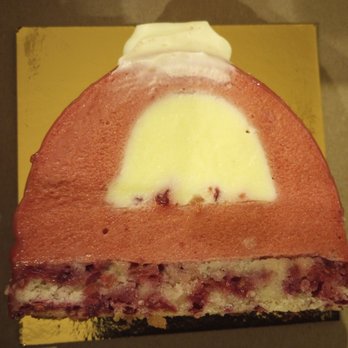 Amandine Pastry - Raspberry Yule log slice $6.50 - Patisserie/Cake Shop Near Me - Ottawa, Ontario