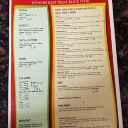 Menu 2/15/2019