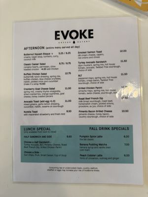 Menu photo 2 Evoke Edmond, OK
