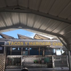 Sandoval Tacos Y Mariscos - Tacos , burritos, after I swam in my speedo!  Ha. Jk