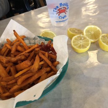 The Boiling Crab - Sweet potato fries, very good dipped in the garlic sauce that came with the snow crab. - Cajun/Creole Near Me - Burbank, California The Boiling Crab - Sweet potato fries, very good dipped in the garlic sauce that came with the snow crab. - Cajun/Creole Near Me - Burbank, California