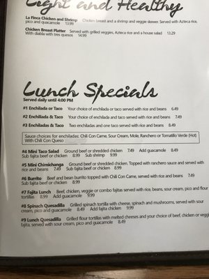 Menu photo 2 La Finca Gilmer, TX