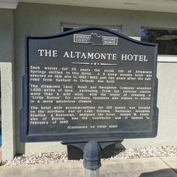 Altamonte Springs Hotel Historical Marker - Altamonte Springs Hotel Historical Marker