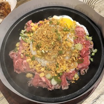 Sizzling Lunch - Garlic Beef Rice - Japanese Near Me - Goleta, California Sizzling Lunch - Garlic Beef Rice - Japanese Near Me - Goleta, California