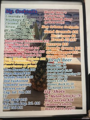 Menu photo 4 Perrin's On The Water Corpus Christi, TX