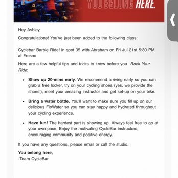 CYCLEBAR - Cycling Classes Near Me - Fresno, California